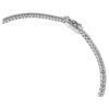 Eternity-armband med laboratorieframställda diamanter, totalt 1,5 karat, rund form, 14K vitguld