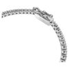 Eternity-armband med laboratorieframställda diamanter, totalt 3 karat, rund form, 14K vitguld