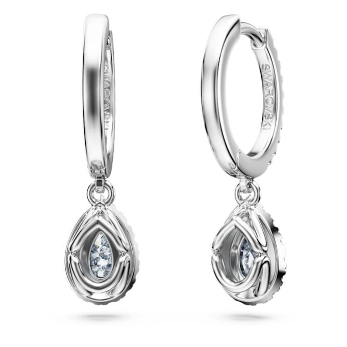 Eternity Drop-örhängen med laboratorieframställda diamanter, totalt 1,25 karat, päronformade, 14K vitguld Eternity Drop-örhängen med laboratorieframställda diamanter, totalt 1,25 karat, päronformade, 14K vitguld
