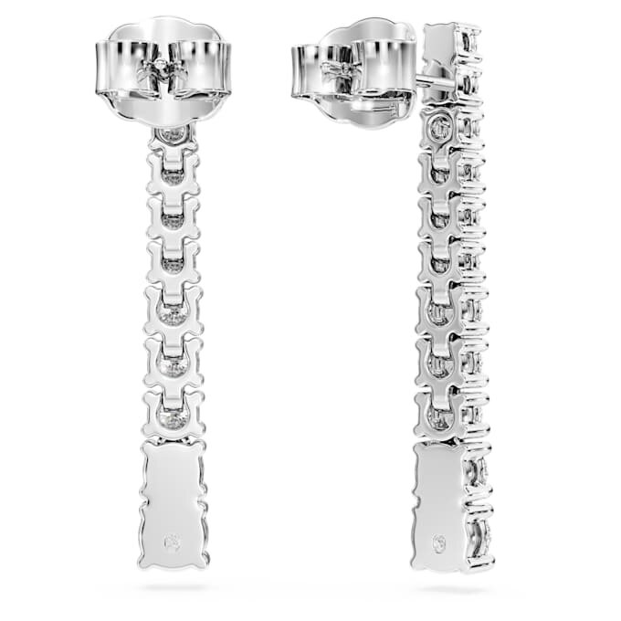 Eternity-droppörörhängen med laboratorieframställda diamanter, totalt 1,3 karat, rund form, 14K vitguld Eternity-droppörörhängen med laboratorieframställda diamanter, totalt 1,3 karat, rund form, 14K vitguld