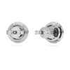 Eternity Halo-örhängen med laboratorieframställda diamanter, totalt 2 karat, rund form, 14K vitguld Eternity Halo-örhängen med laboratorieframställda diamanter, totalt 2 karat, rund form, 14K vitguld