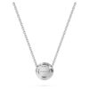 Eternity Halo Solitaire-hänge, laboratorieframställda diamanter 0,23 ct totalt, rund form, sterlingsilver