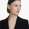 Eternity Halo-örhängen med laboratorieframställda diamanter, totalt 0,75 karat, rund form, 14K vitguld