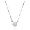 Eternity-hänge med laboratorieframställda diamanter, totalt 0,5 karat, rund form, sterlingsilver