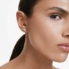 Eternity-örhängen med laboratorieframställda diamanter 0,5 karat totalt, enkel, rund form, 14K vitguld Eternity-örhängen med laboratorieframställda diamanter 0,5 karat totalt, enkel, rund form, 14K vitguld