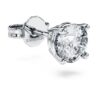 Eternity-örhängen med laboratorieframställda diamanter 0,5 karat totalt, enkel, rund form, 14K vitguld Eternity-örhängen med laboratorieframställda diamanter 0,5 karat totalt, enkel, rund form, 14K vitguld
