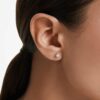 Eternity-örhängen med laboratorieframställda diamanter, totalt 0,52 karat, rund form, sterlingsilver Eternity-örhängen med laboratorieframställda diamanter, totalt 0,52 karat, rund form, sterlingsilver