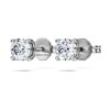 Eternity-örhängen med laboratorieframställda diamanter, totalt 0,52 karat, rund form, sterlingsilver Eternity-örhängen med laboratorieframställda diamanter, totalt 0,52 karat, rund form, sterlingsilver