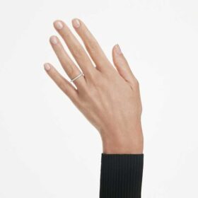 Eternity-ring med laboratorieframställda diamanter 0,2 karat totalt, rund form, 14K vitguld