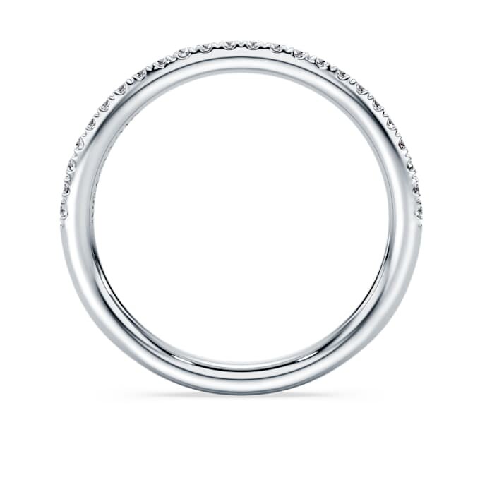 Eternity-ring med laboratorieframställda diamanter 0,2 karat totalt, rund form, 14K vitguld Eternity-ring med laboratorieframställda diamanter 0,2 karat totalt, rund form, 14K vitguld