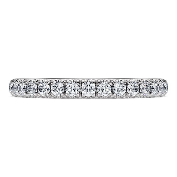Eternity-ring med laboratorieframställda diamanter 0,4 karat totalt, rund form, 14K vitguld Eternity-ring med laboratorieframställda diamanter 0,4 karat totalt, rund form, 14K vitguld