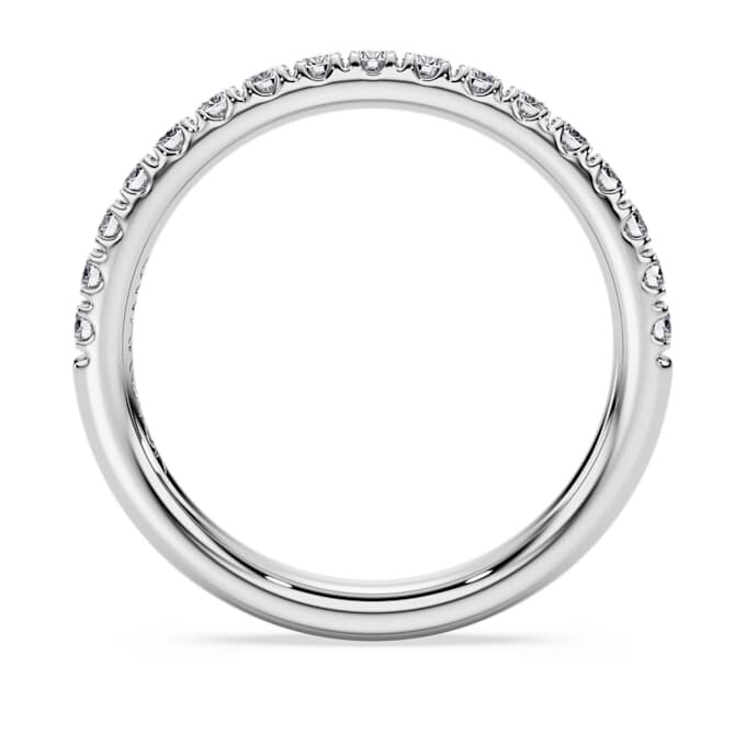 Eternity-ring med laboratorieframställda diamanter 0,4 karat totalt, rund form, 14K vitguld Eternity-ring med laboratorieframställda diamanter 0,4 karat totalt, rund form, 14K vitguld