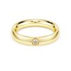 Eternity-ring med laboratorieframställda diamanter, totalt 0,05 karat, rund form, 14K gult guld Eternity-ring med laboratorieframställda diamanter, totalt 0,05 karat, rund form, 14K gult guld