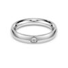 Eternity-ring med laboratorieframställda diamanter, totalt 0,05 karat, rund form, 14K vitguld Eternity-ring med laboratorieframställda diamanter, totalt 0,05 karat, rund form, 14K vitguld