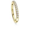 Eternity-ring med laboratorieframställda diamanter, totalt 0,4 karat, rund form, 14K gult guld Eternity-ring med laboratorieframställda diamanter, totalt 0,4 karat, rund form, 14K gult guld