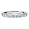 Eternity-ring med laboratorieframställda diamanter, totalt 0,5 karat, rund form, 14K vitguld Eternity-ring med laboratorieframställda diamanter, totalt 0,5 karat, rund form, 14K vitguld