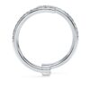 Eternity-ring med öppet band, laboratorieframställda diamanter 0,2 karat totalt, rund form, 14K vitguld
