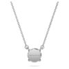 Eternity Solitaire-hänge med laboratorieframställda diamanter, 1 karat totalt, rund form, 14K vitguld