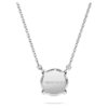 Eternity Solitaire-hänge med laboratorieframställda diamanter, totalt 2 karat, rund form, 14K vitguld