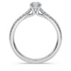 Eternity-solitärring med laboratorieframställda diamanter 0,7 karat totalt, rund form, 14K vitguld