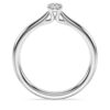 Eternity-solitärring med laboratorieframställda diamanter, totalt 0,25 karat, rund form, sterlingsilver