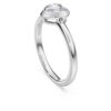 Eternity-solitärring med laboratorieframställda diamanter, totalt 0,5 karat, hjärtformad, sterlingsilver