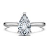 Eternity-solitärring med laboratorieframställda diamanter, totalt 1 karat, päronform, 14K vitguld Eternity-solitärring med laboratorieframställda diamanter, totalt 1 karat, päronform, 14K vitguld
