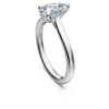 Eternity-solitärring med laboratorieframställda diamanter, totalt 1 karat, päronform, 14K vitguld Eternity-solitärring med laboratorieframställda diamanter, totalt 1 karat, päronform, 14K vitguld