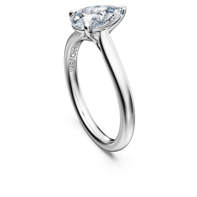 Eternity-solitärring med laboratorieframställda diamanter, totalt 1 karat, päronform, 14K vitguld Eternity-solitärring med laboratorieframställda diamanter, totalt 1 karat, päronform, 14K vitguld
