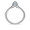 Eternity-solitärring med laboratorieframställda diamanter, totalt 1 karat, päronform, 14K vitguld Eternity-solitärring med laboratorieframställda diamanter, totalt 1 karat, päronform, 14K vitguld