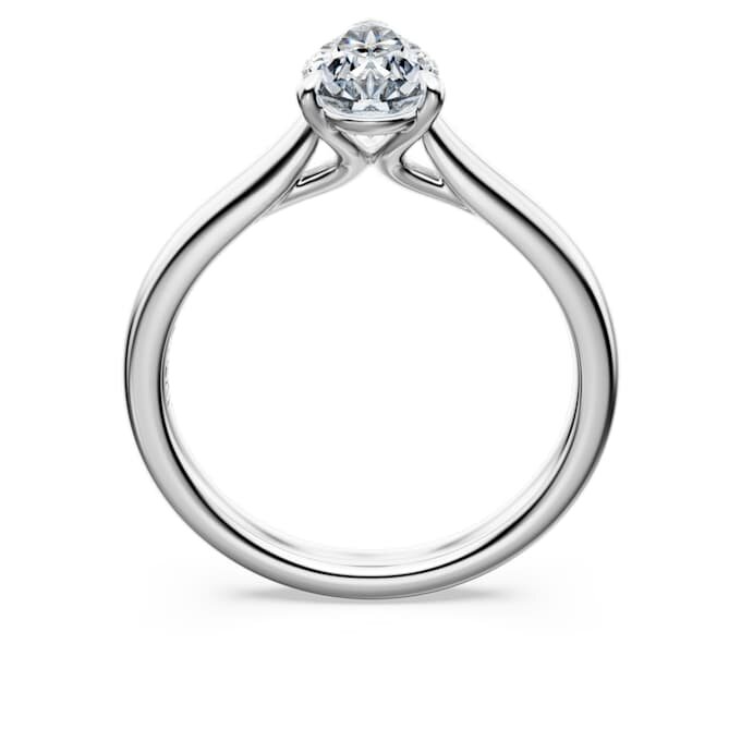 Eternity-solitärring med laboratorieframställda diamanter, totalt 1 karat, päronform, 14K vitguld Eternity-solitärring med laboratorieframställda diamanter, totalt 1 karat, päronform, 14K vitguld