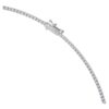 Eternity Tennis-halsband med laboratorieframställda diamanter, totalt 3 karat, rund form, 14K vitguld