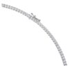 Eternity Tennis-halsband med laboratorieframställda diamanter, totalt 7 karat, rund form, 14K vitguld
