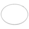 Eternity Tennis-halsband med laboratorieframställda diamanter, totalt 7 karat, rund form, 14K vitguld