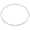 Eternity Tennis-halsband med laboratorieframställda diamanter, totalt 7 karat, rund form, 14K vitguld