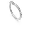 Eternity V-ring med laboratorieframställda diamanter, totalt 0,25 karat, rund form, 14K vitguld Eternity V-ring med laboratorieframställda diamanter, totalt 0,25 karat, rund form, 14K vitguld