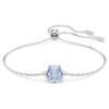 Födelsestenarmband med fyrkantig slipning, mars, blå, rodiumpläterat Födelsestenarmband med fyrkantig slipning, mars, blå, rodiumpläterat