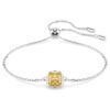 Födelsestenarmband med fyrkantig slipning, november, gul, rodiumpläterat Födelsestenarmband med fyrkantig slipning, november, gul, rodiumpläterat