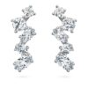 Galaxy Ear Cuffs, laboratorieframställda diamanter 1,25 karat totalt, blandade former, 14K vitguld