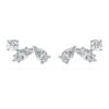 Galaxy-örhängen med laboratorieframställda diamanter, totalt 0,5 karat, blandade former, sterlingsilver Galaxy-örhängen med laboratorieframställda diamanter, totalt 0,5 karat, blandade former, sterlingsilver