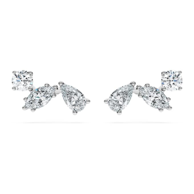 Galaxy-örhängen med laboratorieframställda diamanter, totalt 0,5 karat, blandade former, sterlingsilver Galaxy-örhängen med laboratorieframställda diamanter, totalt 0,5 karat, blandade former, sterlingsilver