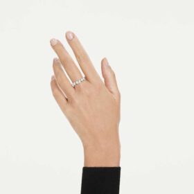 Galaxy Ring – laboratorieframställda diamanter, totalt 1 karat, olika former, 14K vitguld