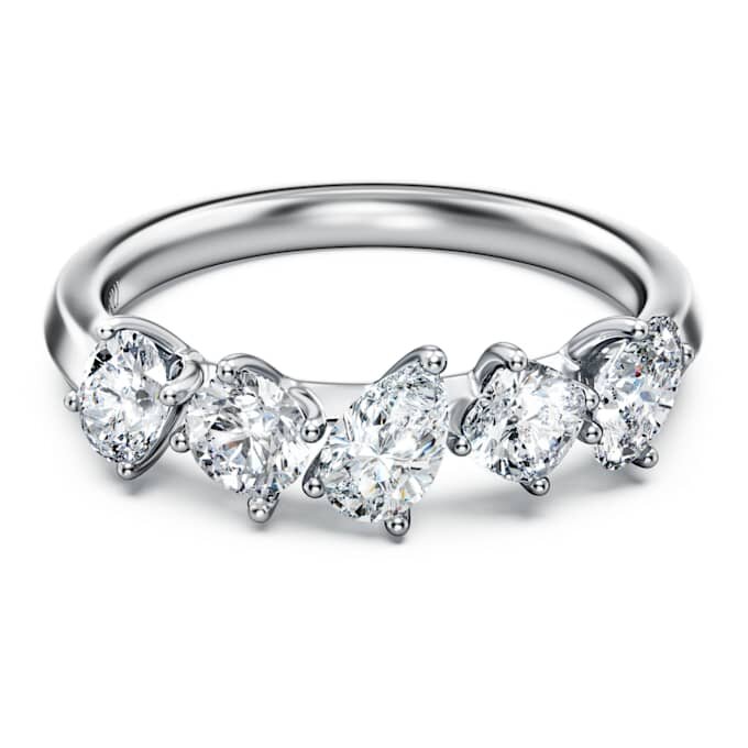 Galaxy Ring – laboratorieframställda diamanter, totalt 1 karat, olika former, 14K vitguld Galaxy Ring – laboratorieframställda diamanter, totalt 1 karat, olika former, 14K vitguld
