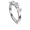 Galaxy Ring – laboratorieframställda diamanter, totalt 1 karat, olika former, 14K vitguld Galaxy Ring – laboratorieframställda diamanter, totalt 1 karat, olika former, 14K vitguld