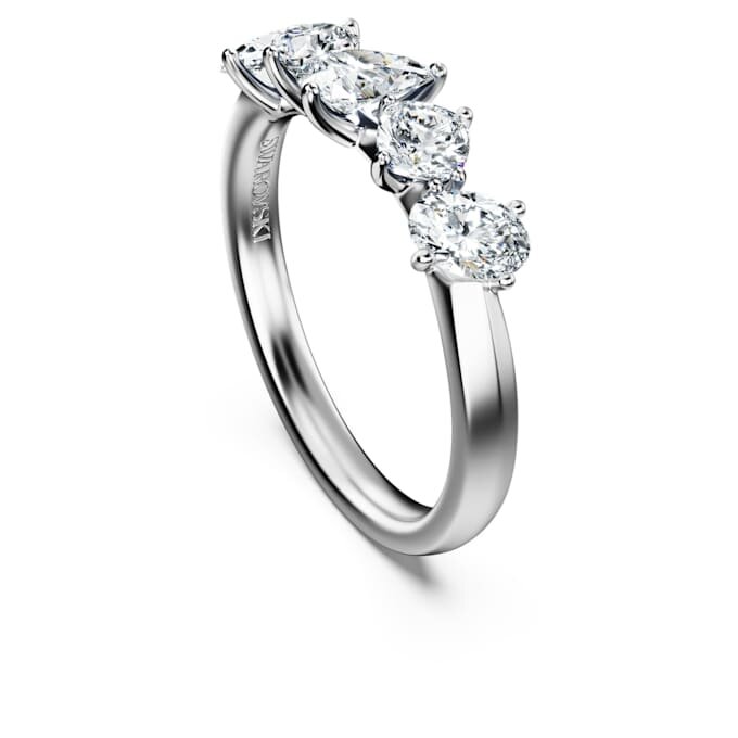 Galaxy Ring – laboratorieframställda diamanter, totalt 1 karat, olika former, 14K vitguld Galaxy Ring – laboratorieframställda diamanter, totalt 1 karat, olika former, 14K vitguld