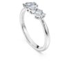 Galaxy-ring med laboratorieframställda diamanter, totalt 0,43 karat, blandade former, sterlingsilver
