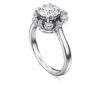 Galaxy-ring med laboratorieframställda diamanter, totalt 2 karat, rund form, 14K vitguld Galaxy-ring med laboratorieframställda diamanter, totalt 2 karat, rund form, 14K vitguld