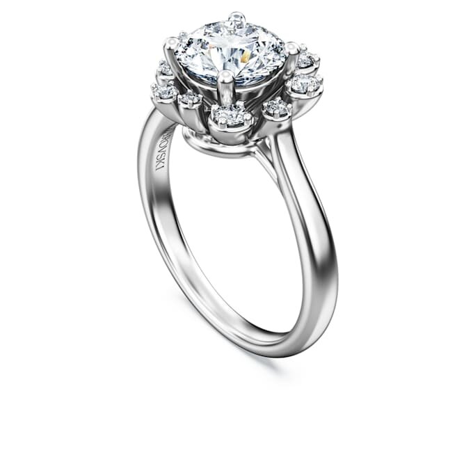 Galaxy-ring med laboratorieframställda diamanter, totalt 2 karat, rund form, 14K vitguld Galaxy-ring med laboratorieframställda diamanter, totalt 2 karat, rund form, 14K vitguld