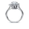 Galaxy-ring med laboratorieframställda diamanter, totalt 2 karat, rund form, 14K vitguld Galaxy-ring med laboratorieframställda diamanter, totalt 2 karat, rund form, 14K vitguld
