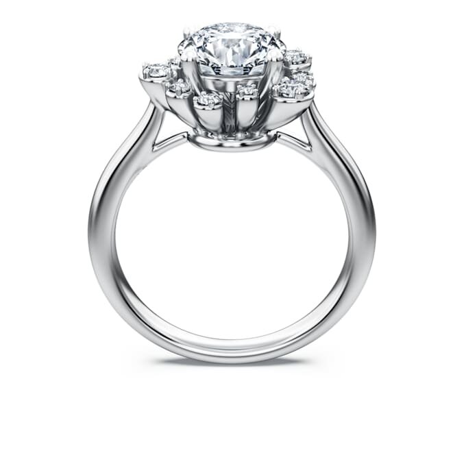 Galaxy-ring med laboratorieframställda diamanter, totalt 2 karat, rund form, 14K vitguld Galaxy-ring med laboratorieframställda diamanter, totalt 2 karat, rund form, 14K vitguld